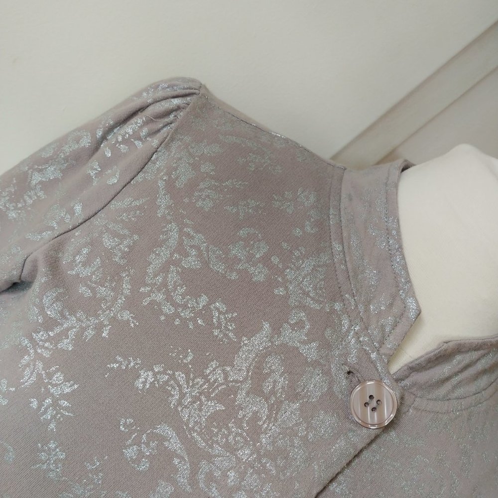 🚫SOLD🚫 Willi Smith Cotton jacket button down size Small Grey Antique Silver - Picture 10 of 12